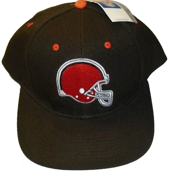 Cleveland Browns Vintage Original 90s Drew Pearson Snapback hat All Brown New - Picture 1 of 4